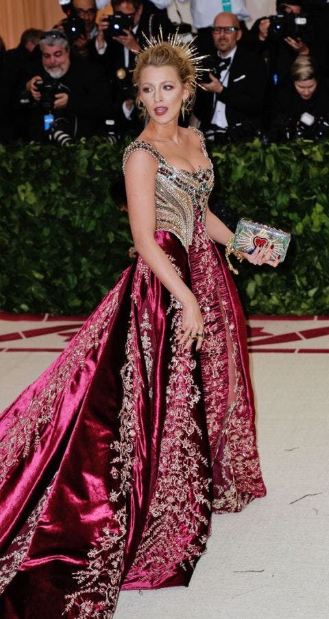 Blake looked drop-dead gorgeous at the Met Gala