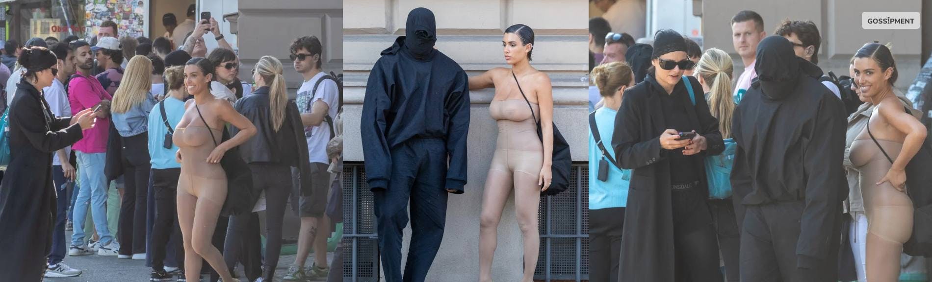 Cover Image for Bianca Censori Visits Germany In Her Tights-Only Style With ‘husband’ Kanye West