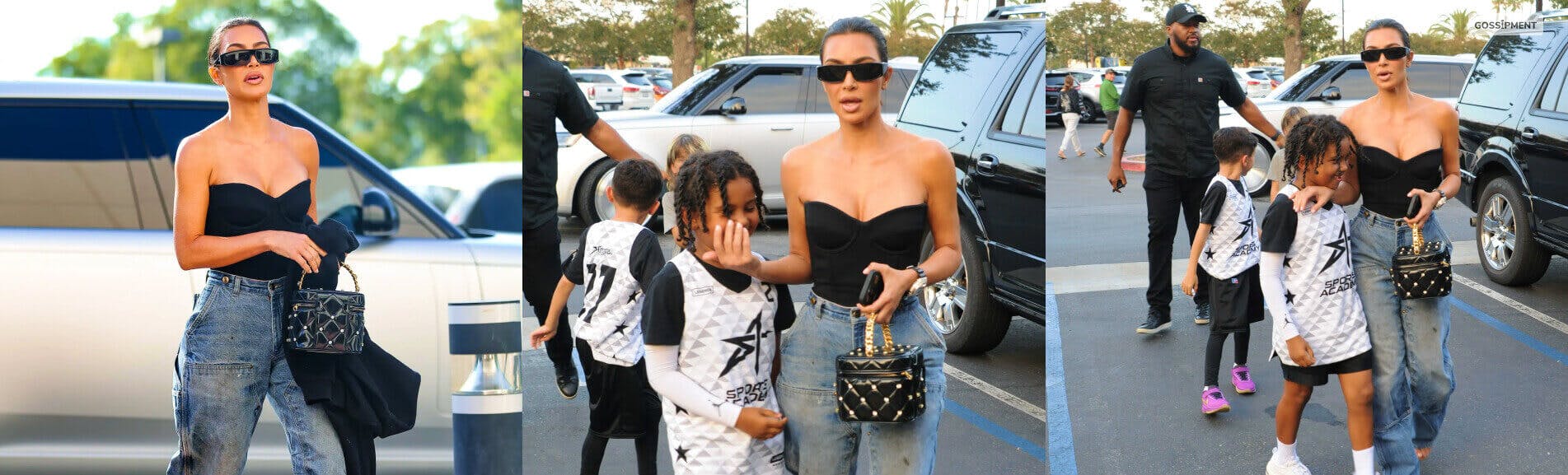 Cover Image for Kim Kardashian Scolds 7-Year-Old Son For Showing Middle Finger To Paparazzi