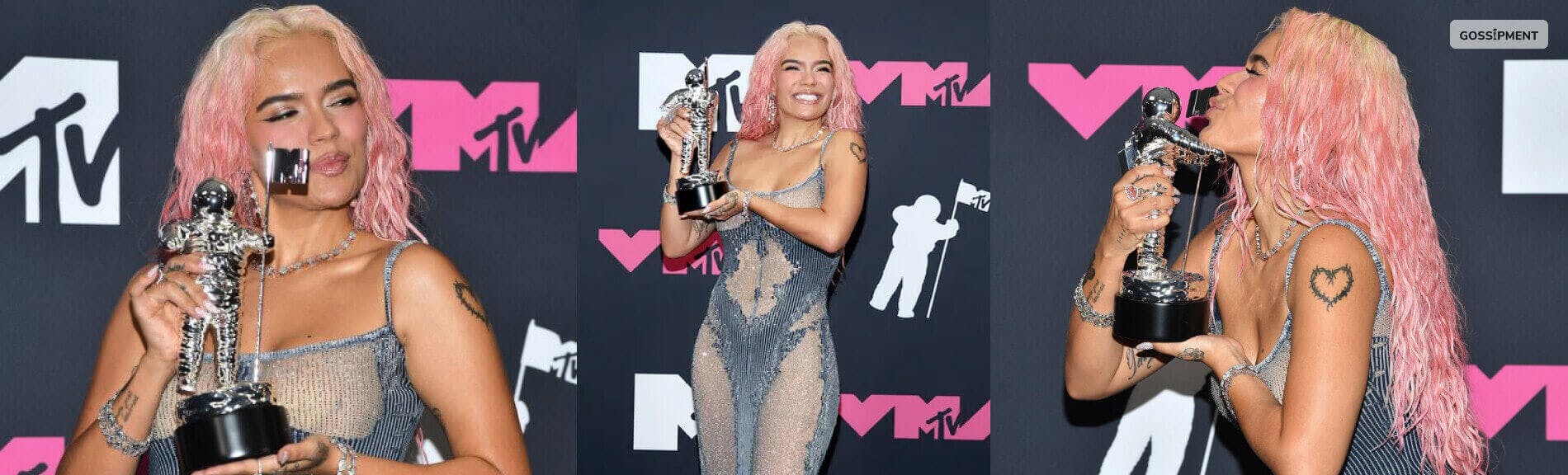 Cover Image for Karol G Wore Diamonds Over $2m Diamonds At The VMAs As A Lucky Charm