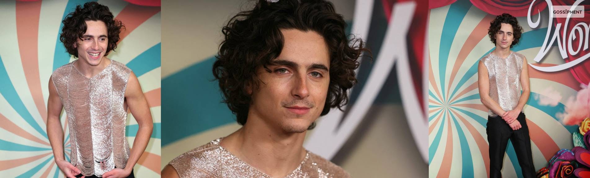 Cover Image for Timothée Chalamet Dares To Bare Chest On the Red Carpet Of “Wonka” Paris Premiere