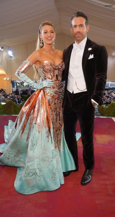 Blake Lively, did it again, looking ethereal in her stunning gown with her husband