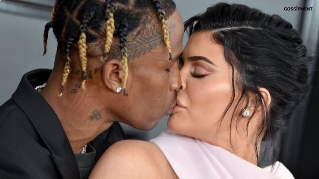 Kylie and Travis are hot and heavy on the red carpet at the Grammys, with a steamy kiss