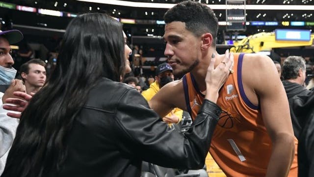 PDA from Kenny and Devin after the Suns defeated the Lakers