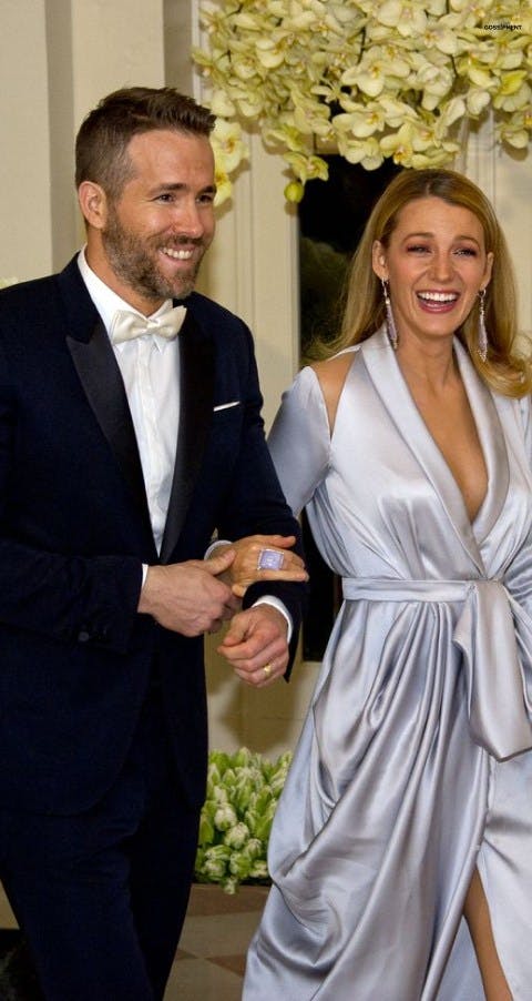 Ryan and Blake Lively looked gorgeous while attending the White House state dinner