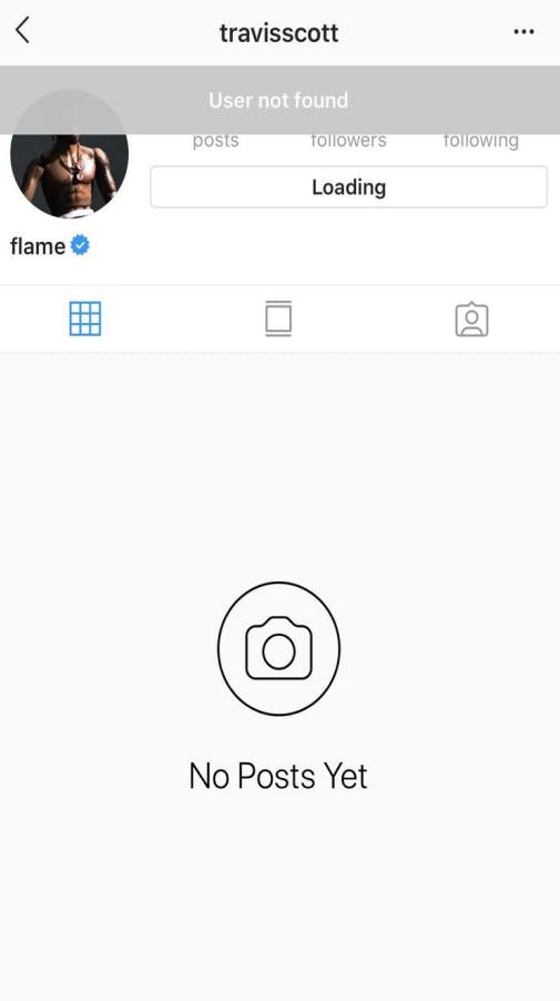 Travis Scott deletes his Instagram