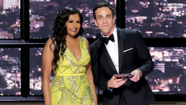 2022 Mindy Kaling And B.J. Novak Present Award Together At Primetime Emmys