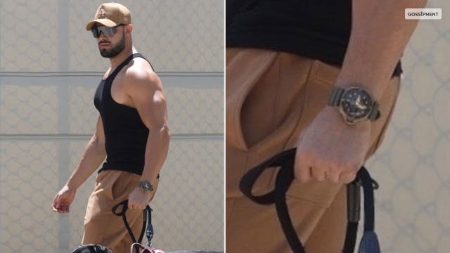 Sam Asghari was spotted ditching his wedding ring